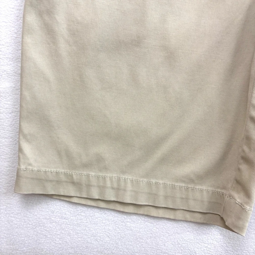 Tommy Bahama Beige Flat Front Chino Golf Walking Cotton Shorts Size 36